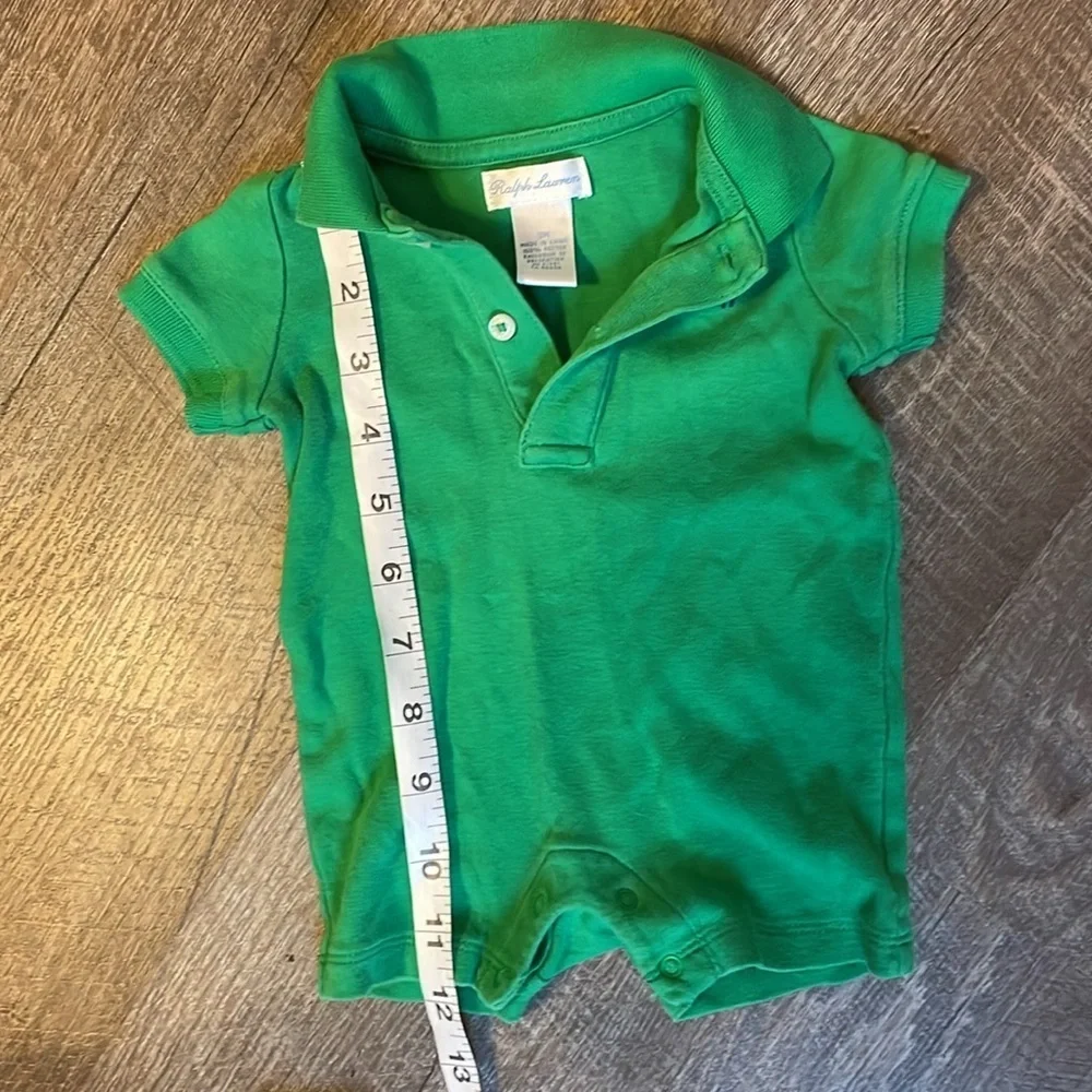 Ralph Lauren Green Polo Cotton Romper size 3 Months